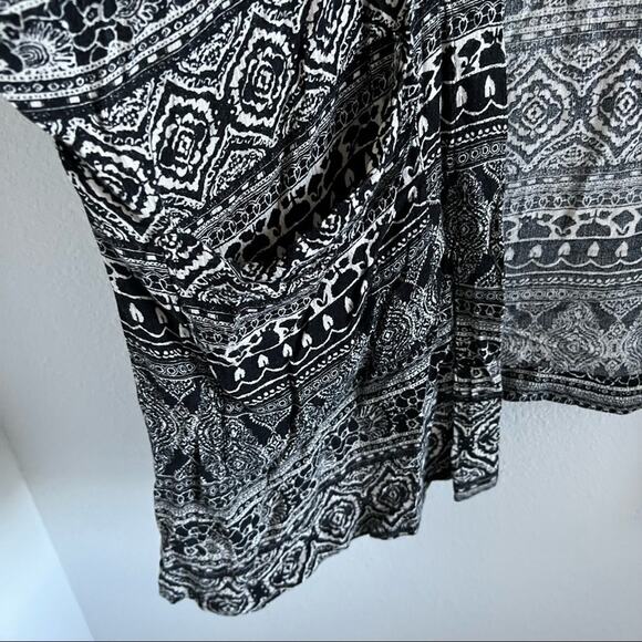 American Eagle Open From Kimono Sweater Multi Print Boho Festival Oversized XS - Picture 5 of 9